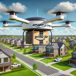 Dron de reparto de Amazon