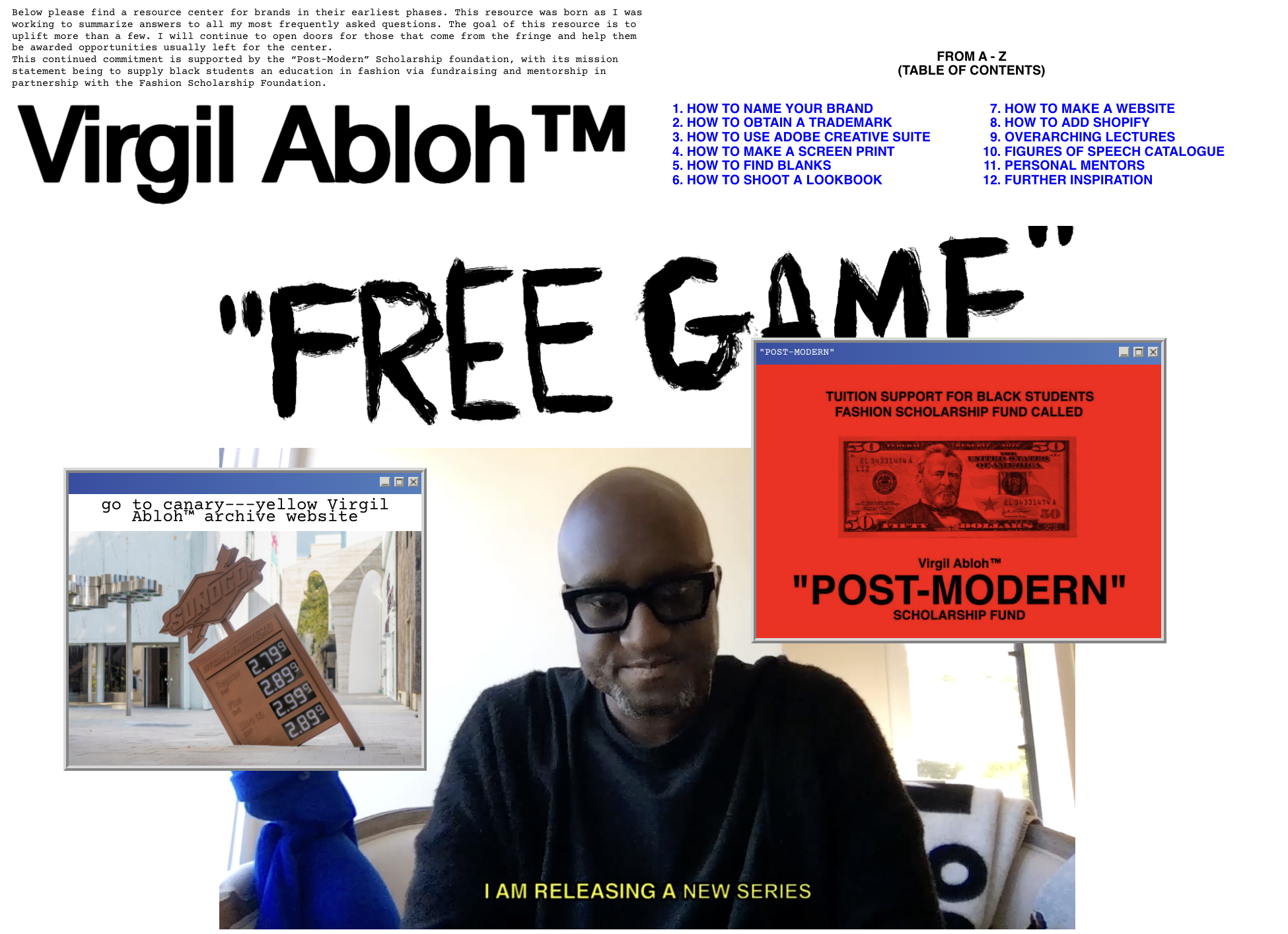 Virgil Abloh Free - Game